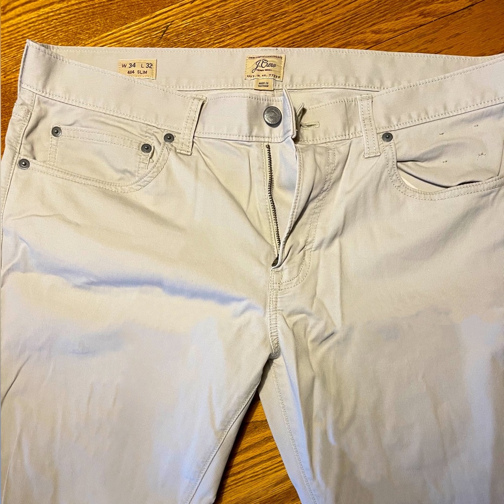 J. Crew 484 Slim Fit pant in lightweight Bedford